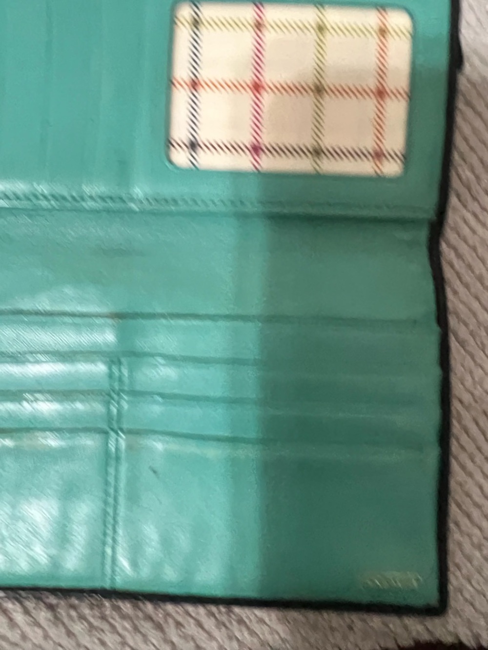 Coach Brown Signature Canvas Wallet with Black Trim and Gold Buckle - Picture 13 of 15
